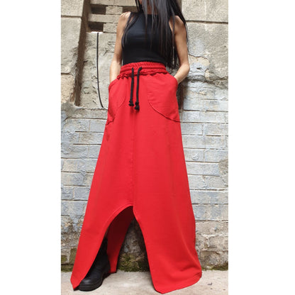 Red Long Skirt - Handmade clothing from AngelBySilvia - Top Designer Brands 
