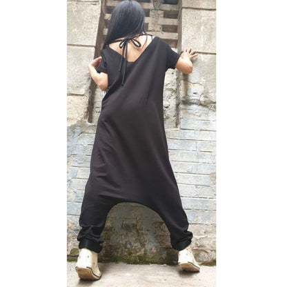 Drop Crotch Woman Jumpsuit - Handmade clothing from AngelBySilvia - Top Designer Brands 