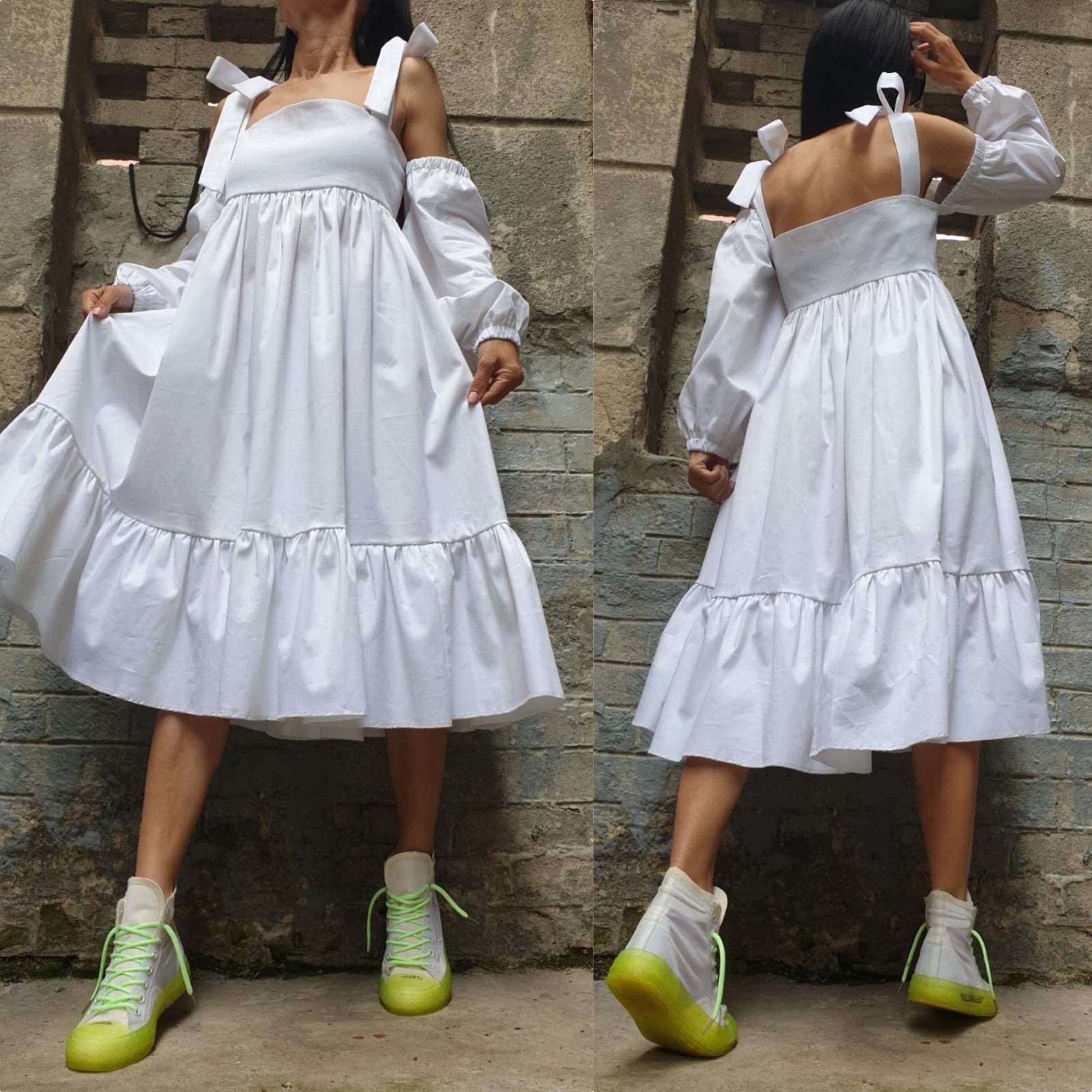 Bare Shoulders Dress - Handmade clothing from AngelBySilvia - Top Designer Brands 