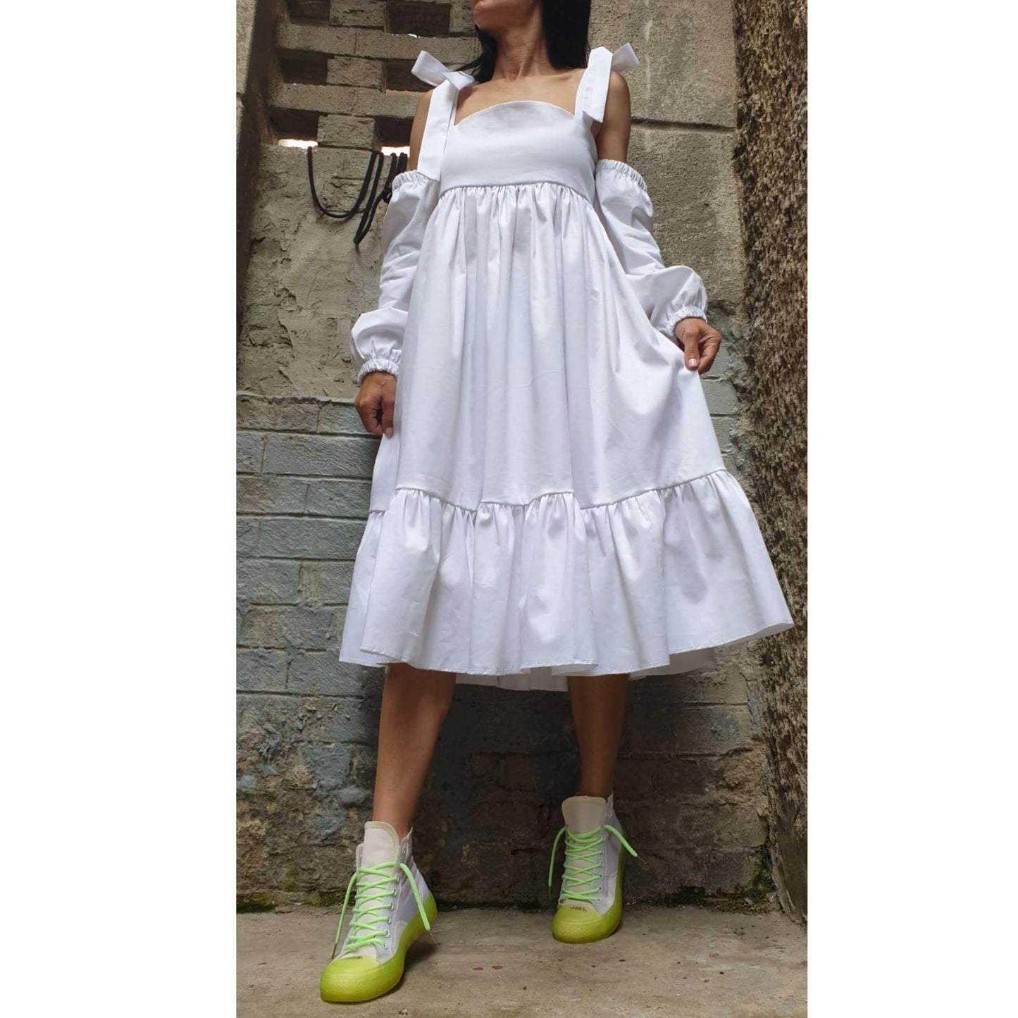 Bare Shoulders Dress - Handmade clothing from AngelBySilvia - Top Designer Brands 