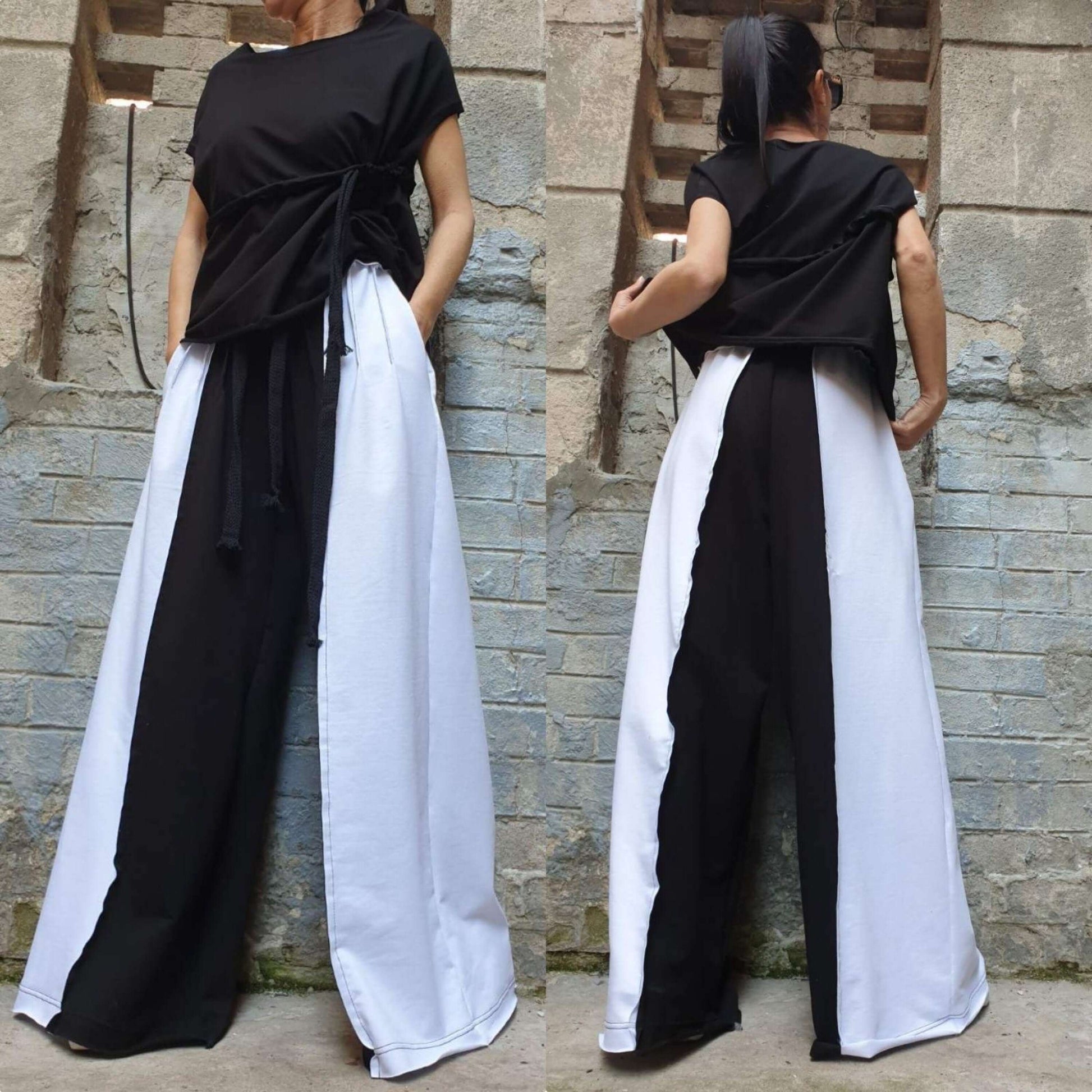 Extravagant Black White Set - Handmade clothing from AngelBySilvia - Top Designer Brands 