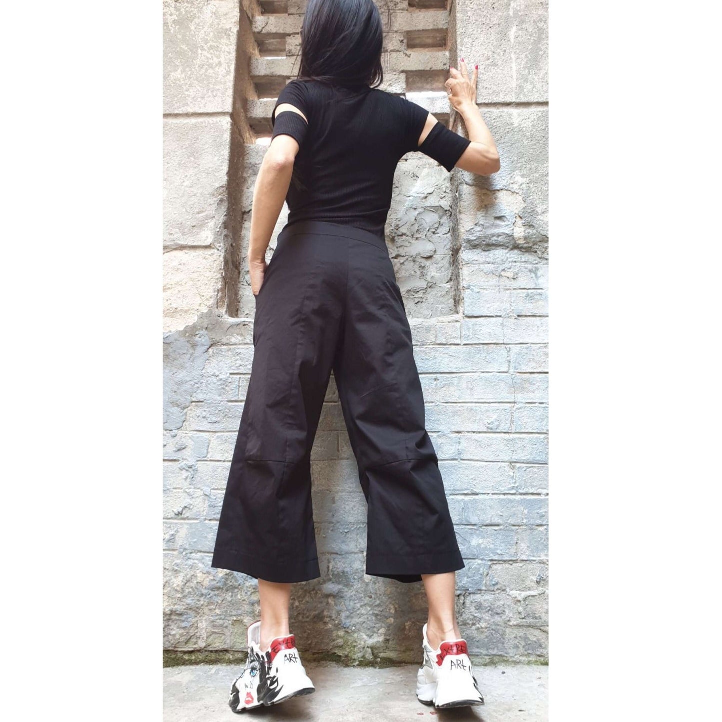 Casual Wide Leg Pants - Handmade clothing from AngelBySilvia - Top Designer Brands 