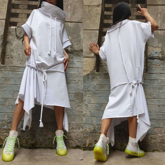 Everyday White Tunic - Handmade clothing from AngelBySilvia - Top Designer Brands 
