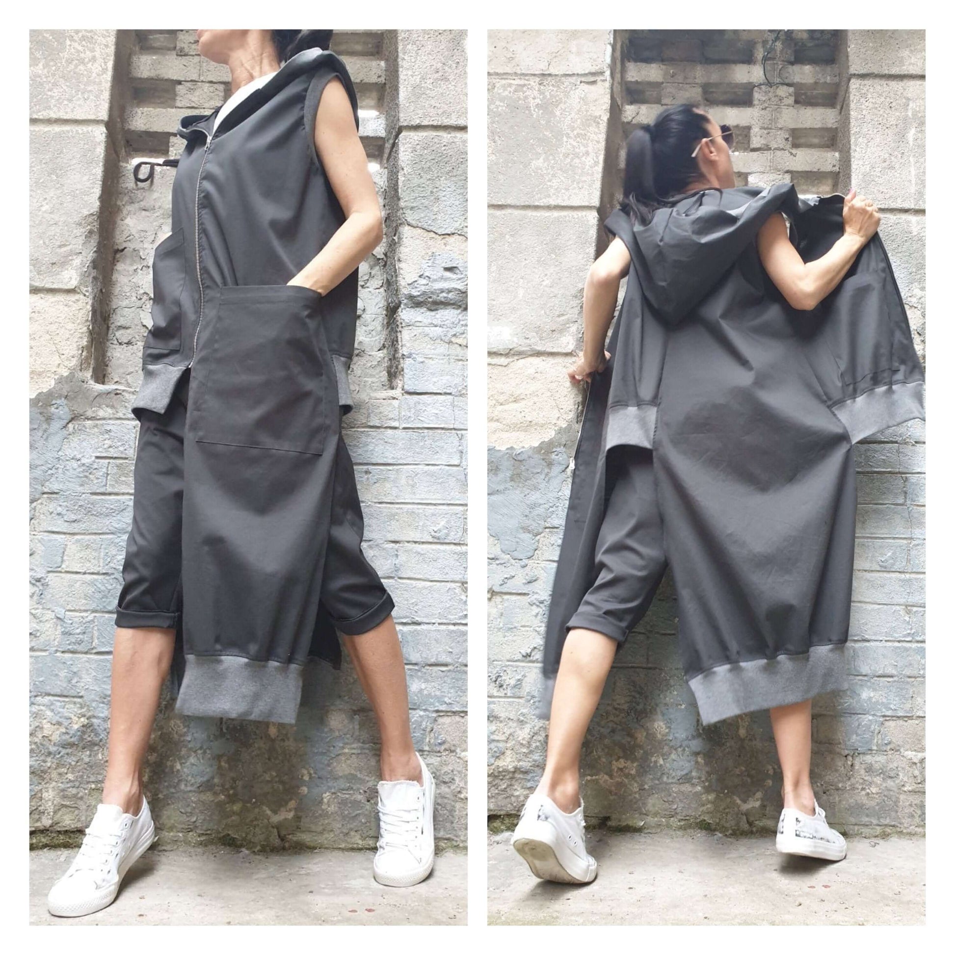 Grey Extravagant Vest - Handmade clothing from AngelBySilvia - Top Designer Brands 