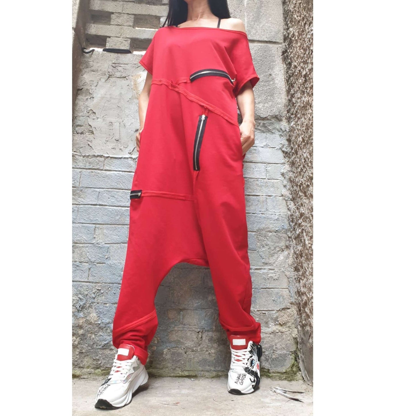 Casual Wide Leg Overalls - Handmade clothing from AngelBySilvia - Top Designer Brands 
