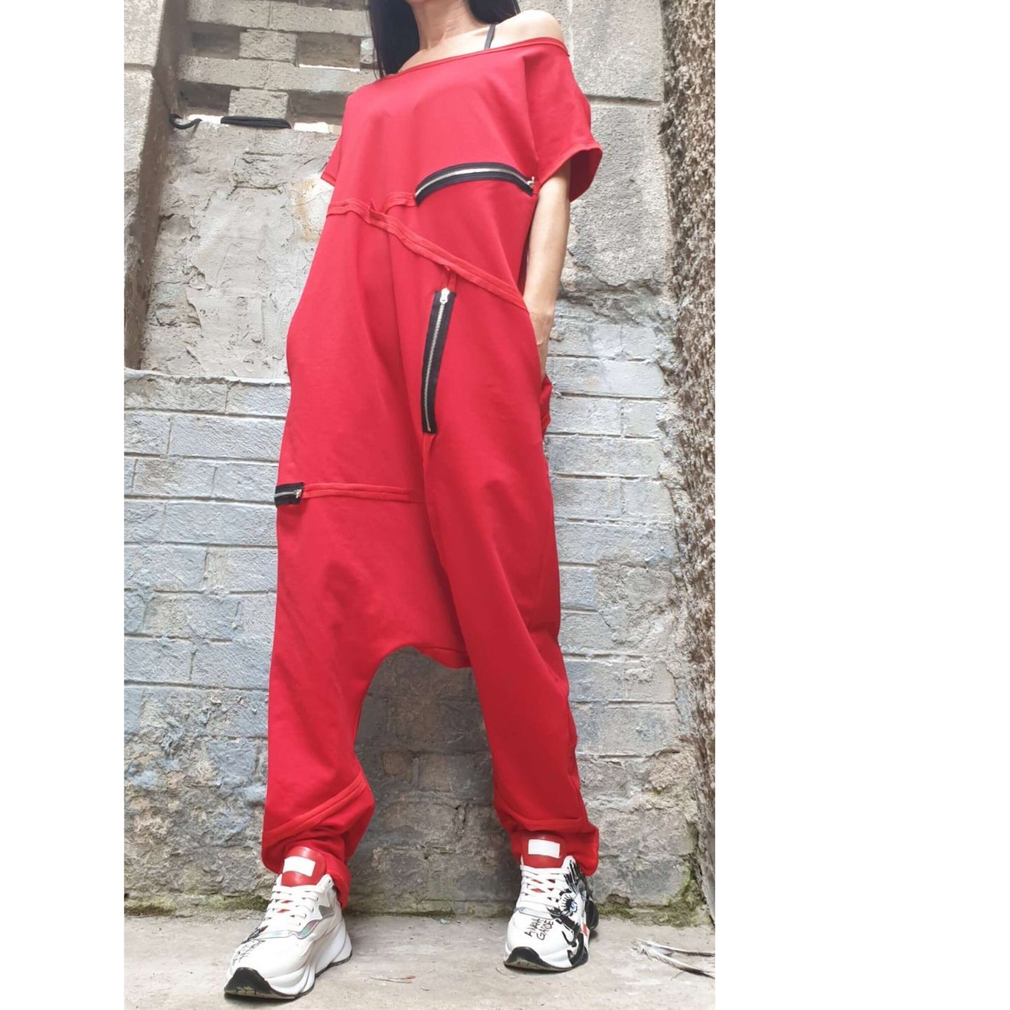 Casual Wide Leg Overalls - Handmade clothing from AngelBySilvia - Top Designer Brands 