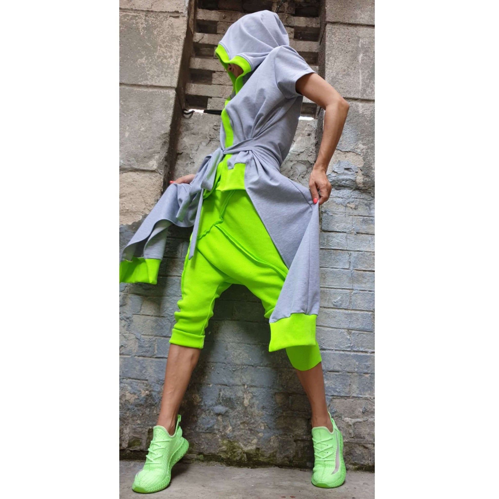 Asymmetric Pants Vest Set - Handmade clothing from AngelBySilvia - Top Designer Brands 