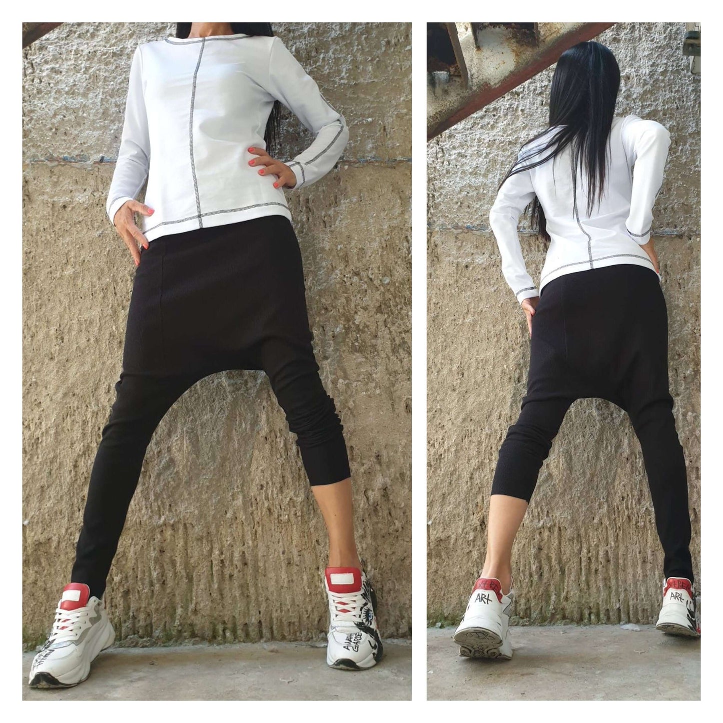 Black White Tracksuit - Handmade clothing from AngelBySilvia - Top Designer Brands 