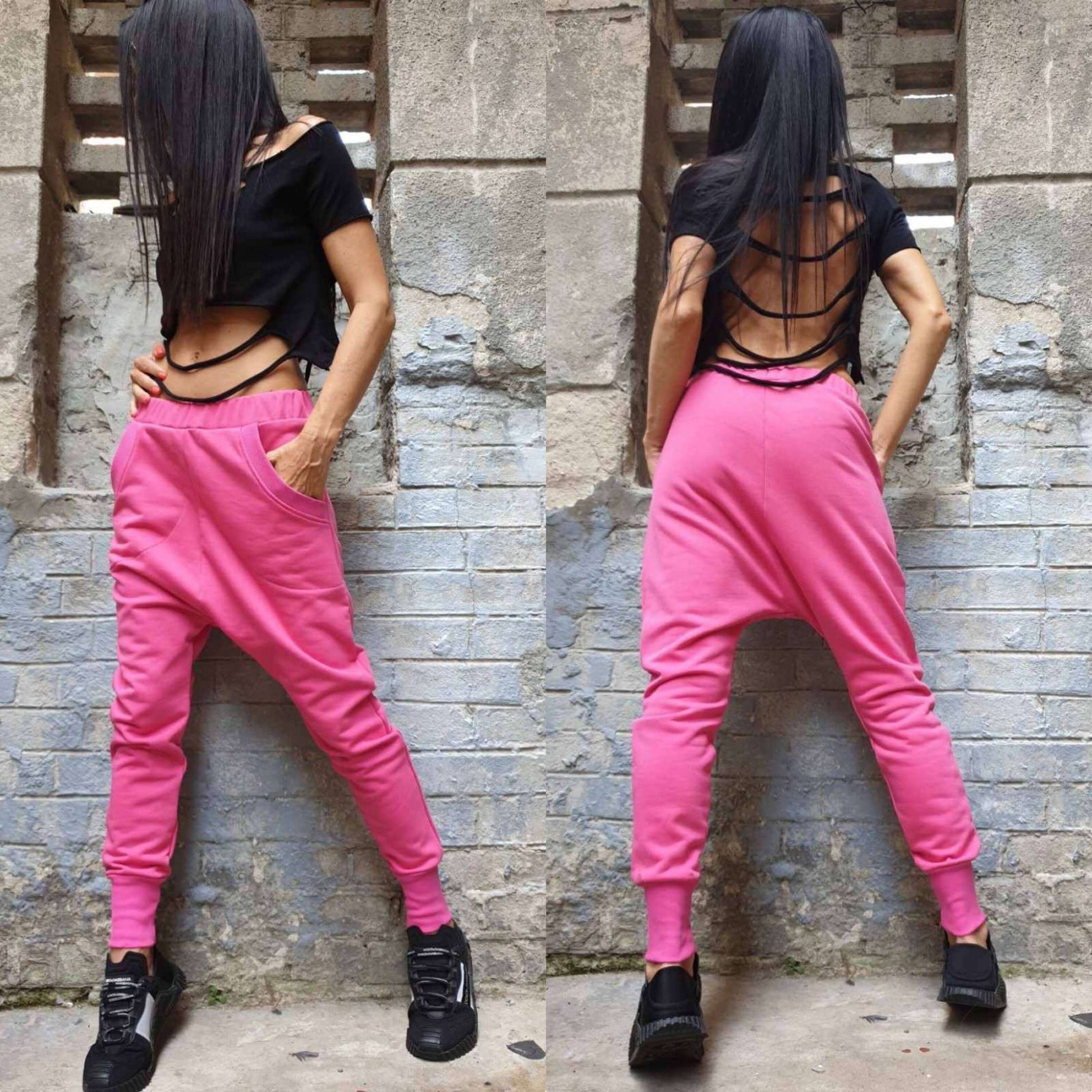 Drop Crotch Pants - Handmade clothing from AngelBySilvia - Top Designer Brands 