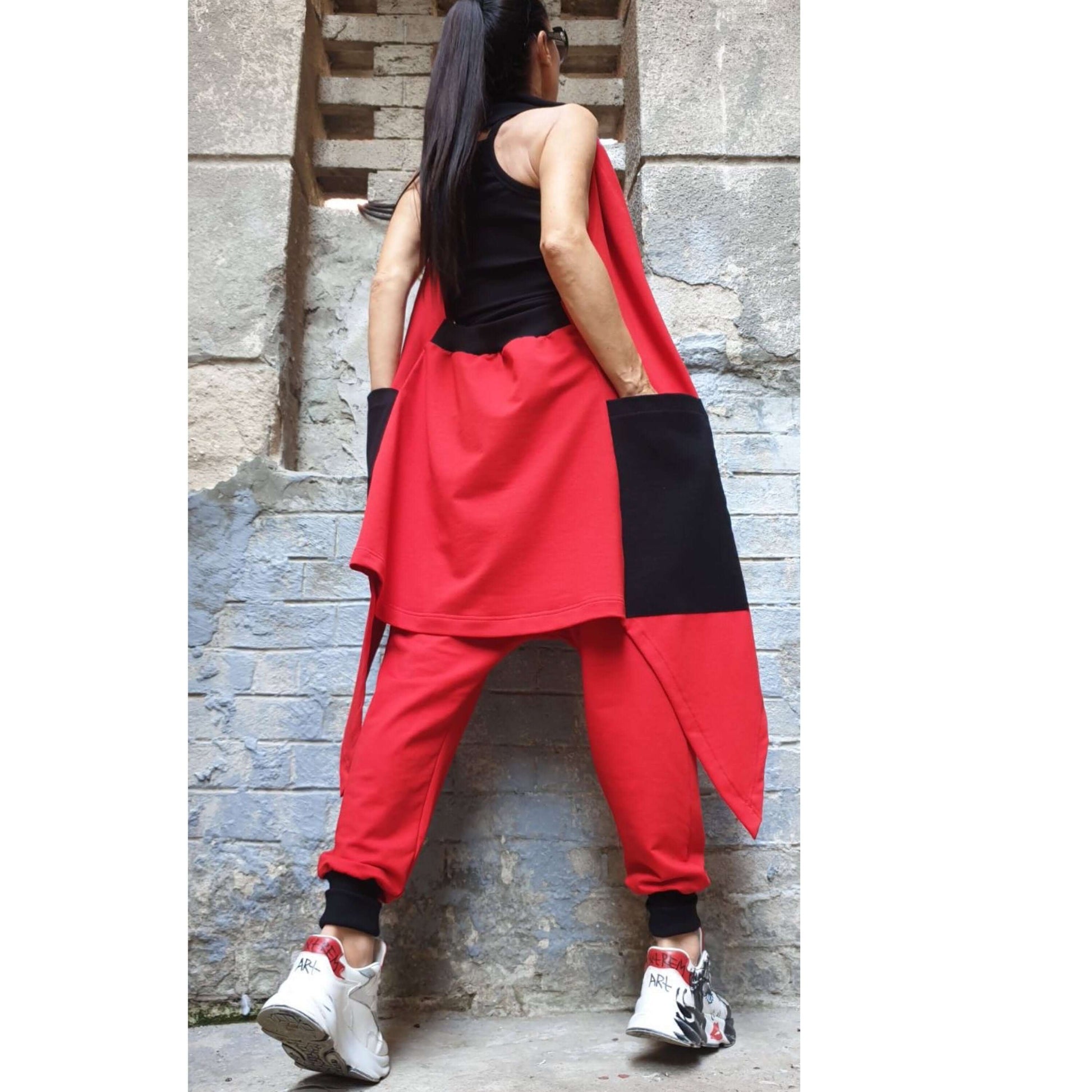 Collection Red Outwear Woman Outfit - Handmade clothing from AngelBySilvia - Top Designer Brands 