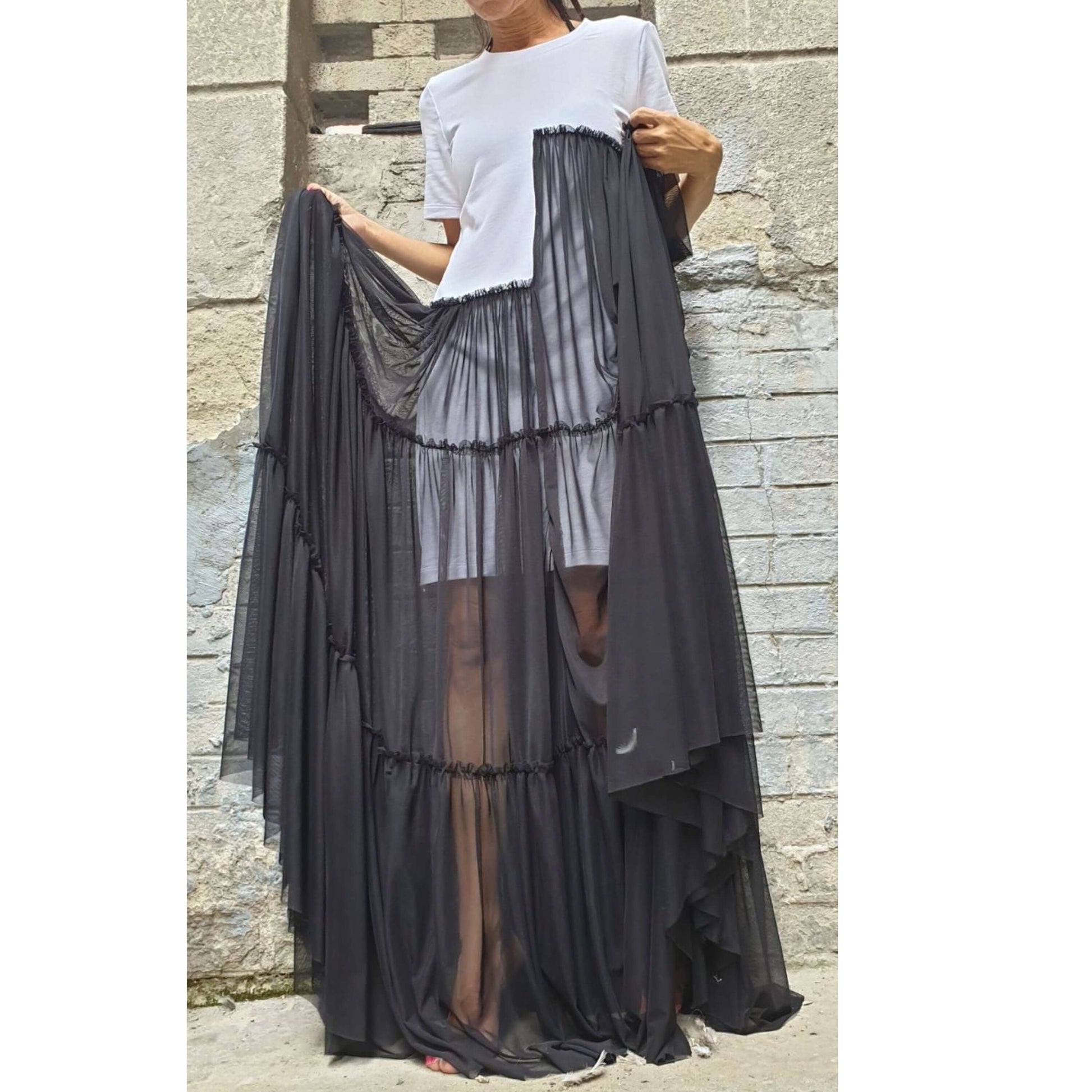 Extravagant Long Dress - Handmade clothing from AngelBySilvia - Top Designer Brands 