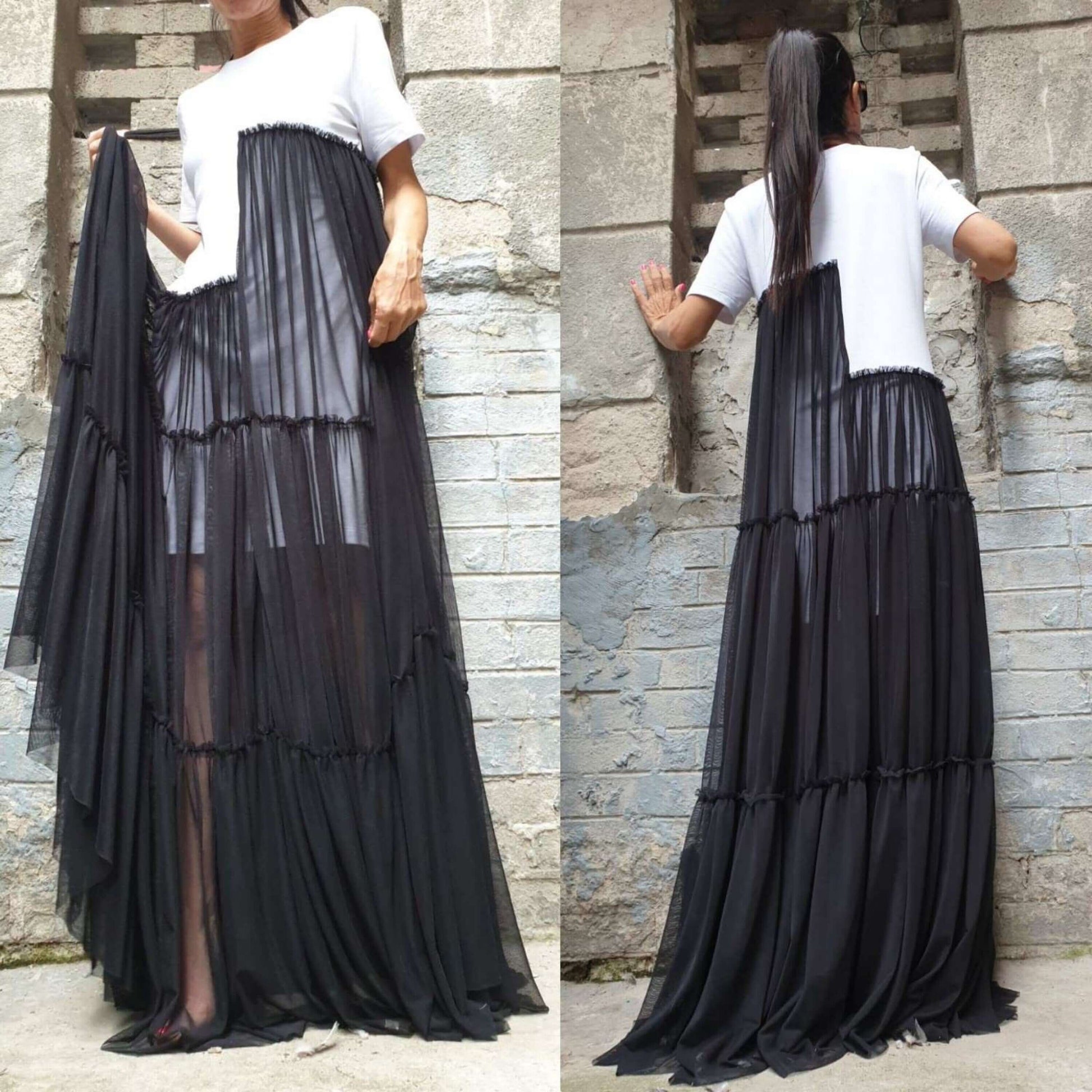 Extravagant Long Dress - Handmade clothing from AngelBySilvia - Top Designer Brands 