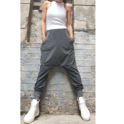 Harem Grey Trousers - Handmade clothing from AngelBySilvia - Top Designer Brands 