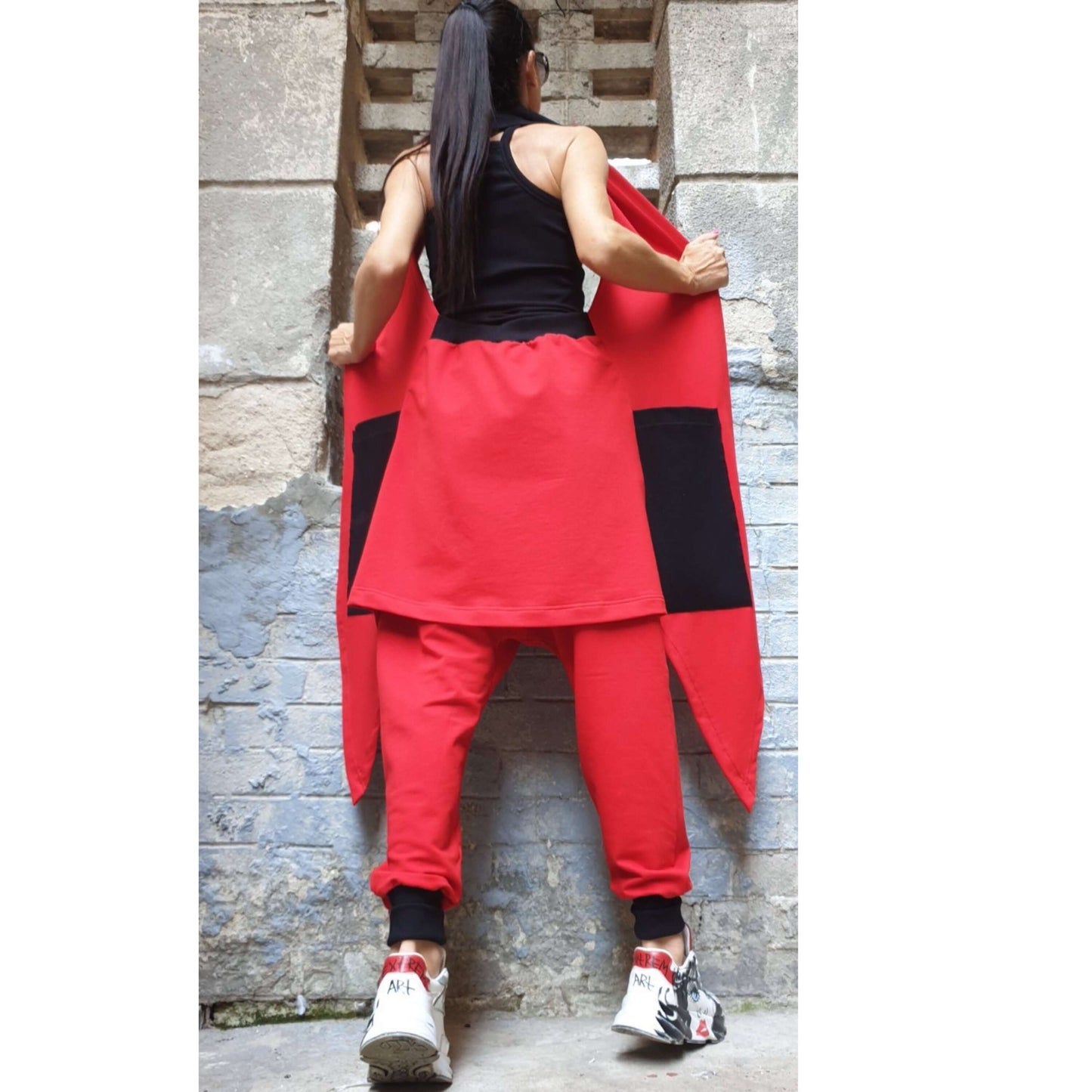 Collection Red Outwear Woman Outfit - Handmade clothing from AngelBySilvia - Top Designer Brands 