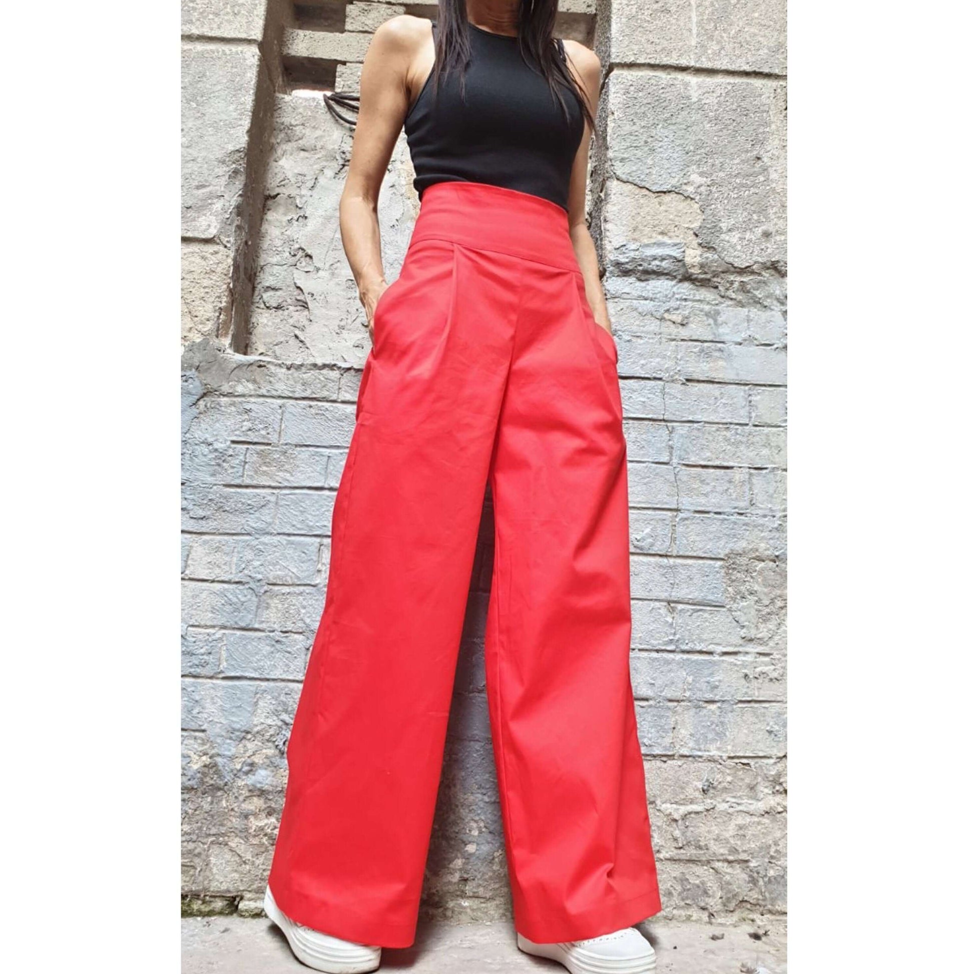 High Waist Woman Trousers - Handmade clothing from AngelBySilvia - Top Designer Brands 