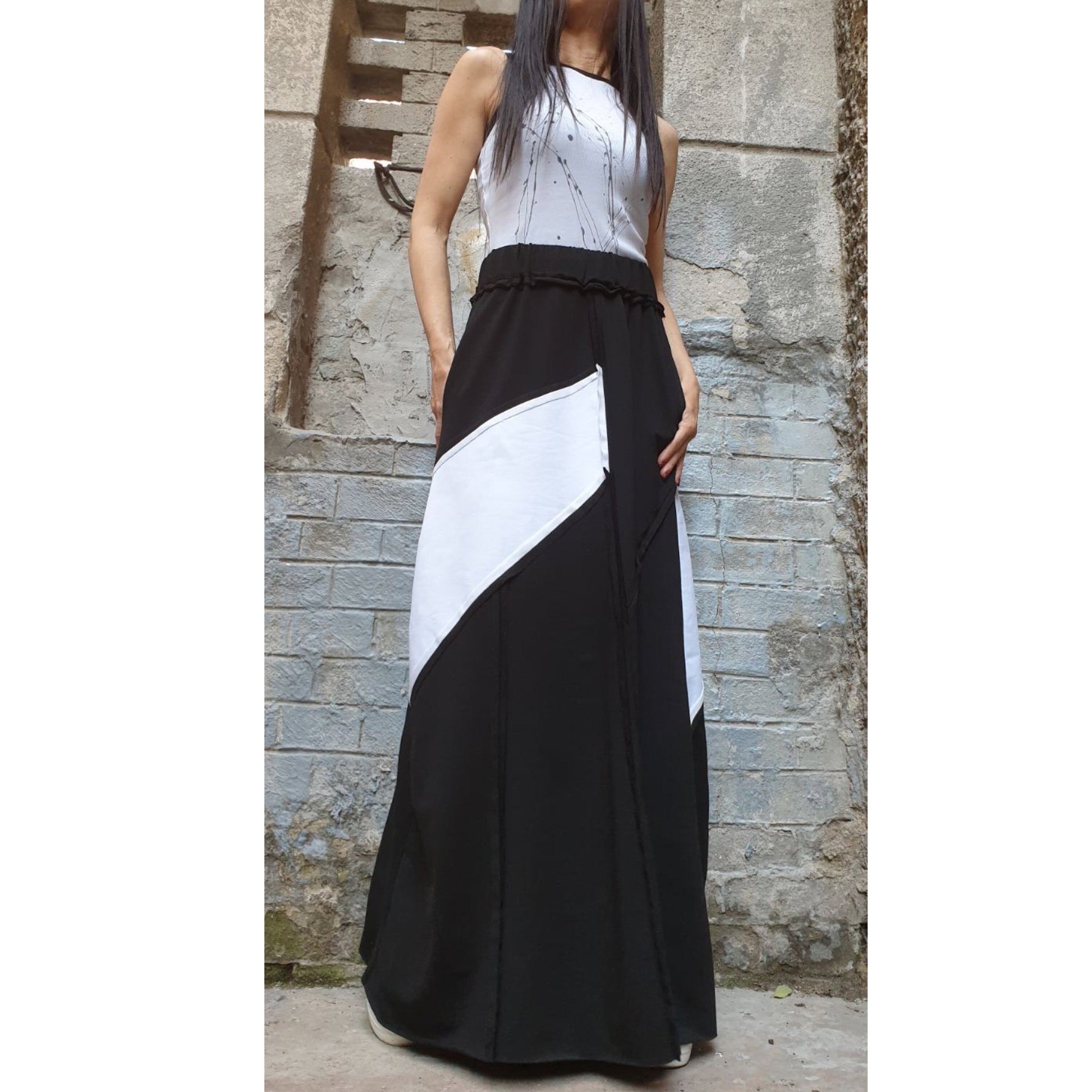 New Collection Long Cotton Skirt - Handmade clothing from AngelBySilvia - Top Designer Brands 