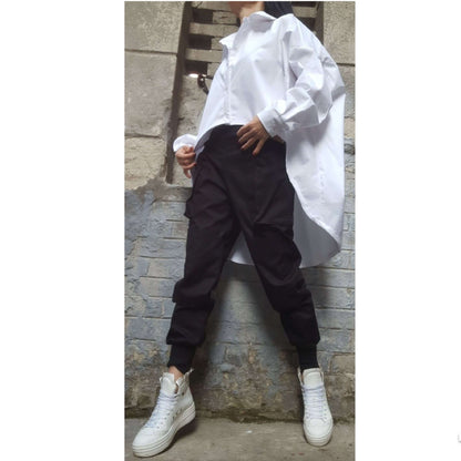 Asymmetric White Shirt - Handmade clothing from AngelBySilvia - Top Designer Brands 