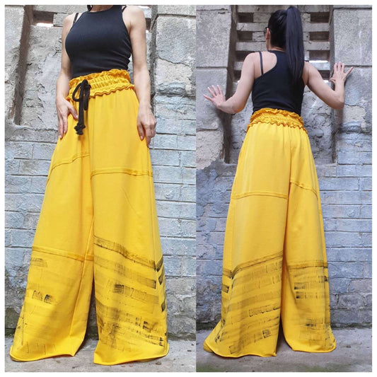 Loose High Waist Trousers - Handmade clothing from AngelBySilvia - Top Designer Brands 