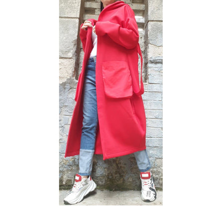 Red Outer Pocket Cotton Vest - Handmade clothing from AngelBySilvia - Top Designer Brands 