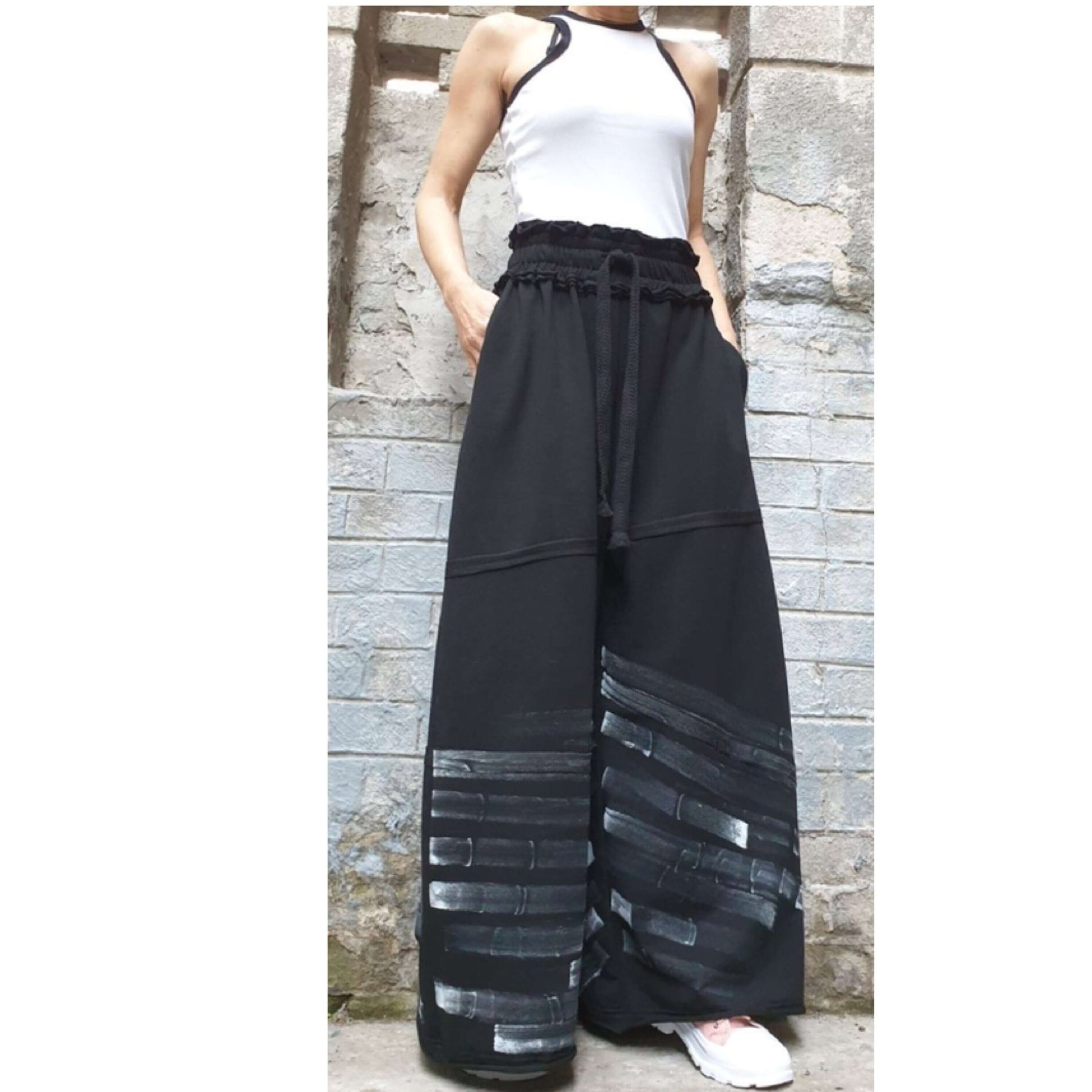 Casual Cotton Trousers - Handmade clothing from AngelBySilvia - Top Designer Brands 