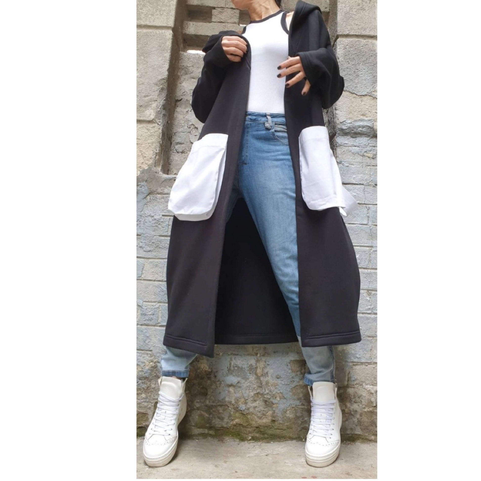 Extravagant Outer Pocket Cotton Vest - Handmade clothing from AngelBySilvia - Top Designer Brands 