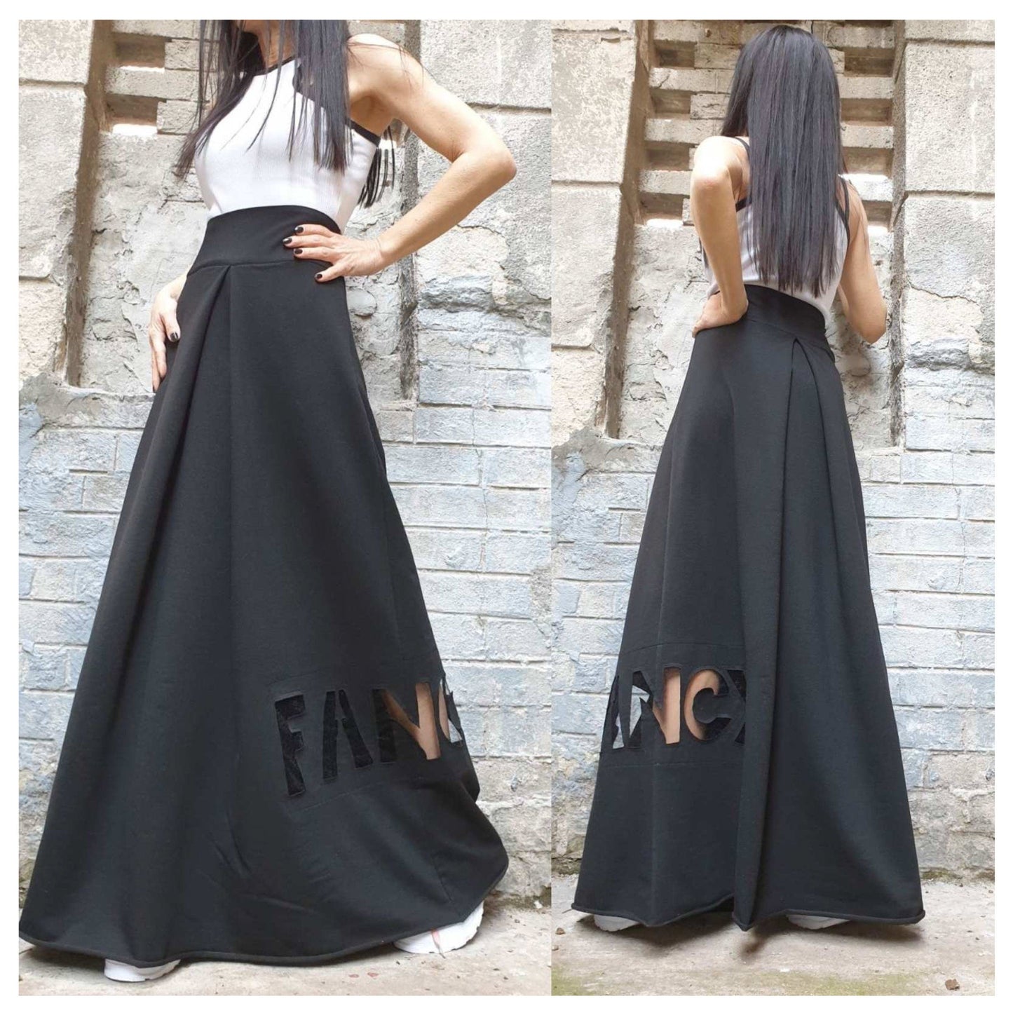 New Collection Loose Long Skirt - Handmade clothing from AngelBySilvia - Top Designer Brands 