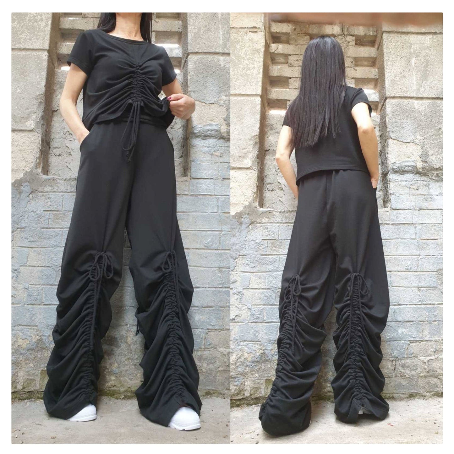 New Collection Casual Pants Blouse Set - Handmade clothing from AngelBySilvia - Top Designer Brands 