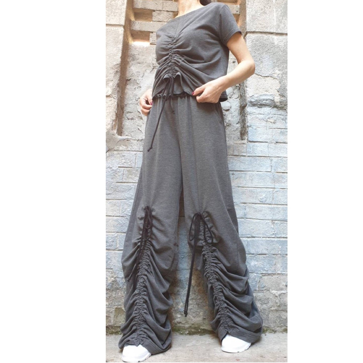 New Outwear Dark Grey Woman Outfit - Handmade clothing from AngelBySilvia - Top Designer Brands 