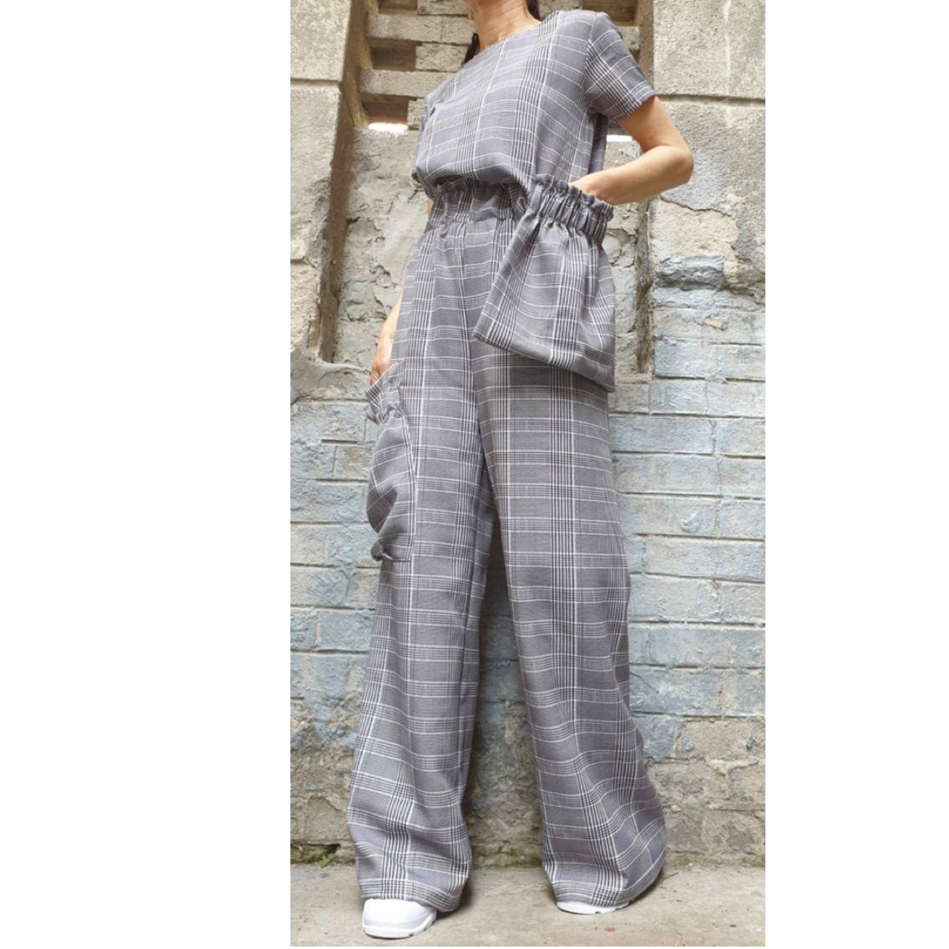 New Collection Extravagant Pants Blouse Set - Handmade clothing from AngelBySilvia - Top Designer Brands 