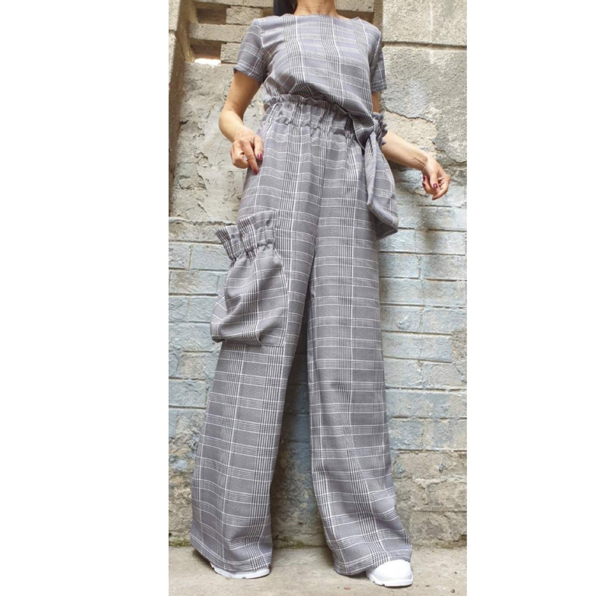New Collection Extravagant Pants Blouse Set - Handmade clothing from AngelBySilvia - Top Designer Brands 