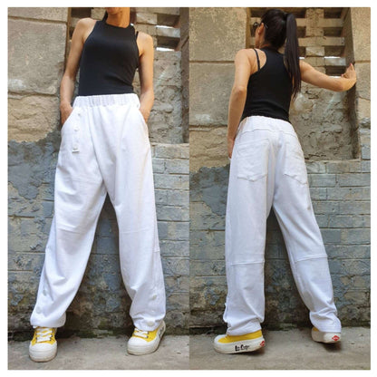 Everyday Cotton Long Pants - Handmade clothing from AngelBySilvia - Top Designer Brands 