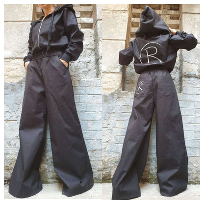 Hand Painted Jacket Pants Set - Handmade clothing from AngelBySilvia - Top Designer Brands 