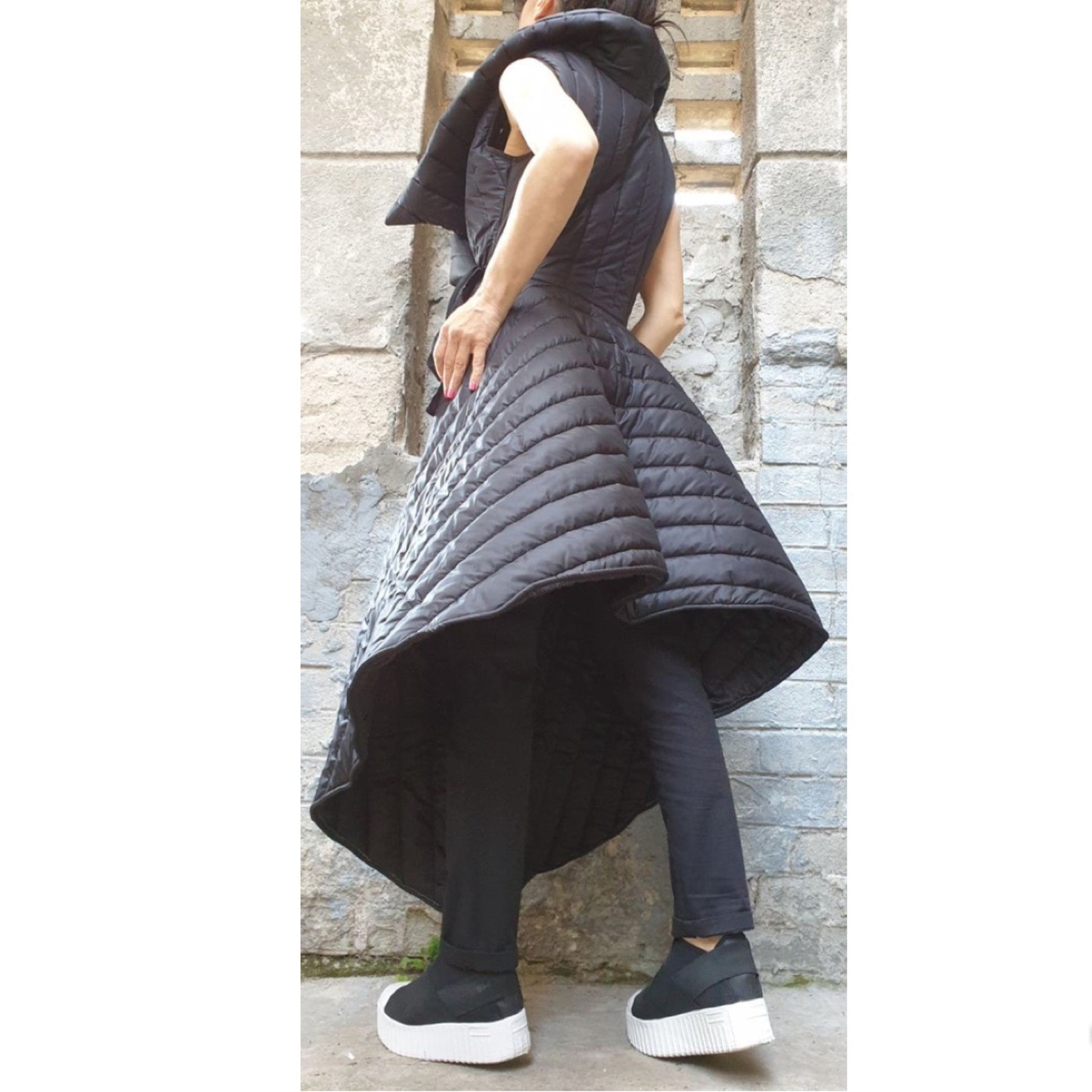 New Winter Asymmetric Vest - Handmade clothing from AngelBySilvia - Top Designer Brands 