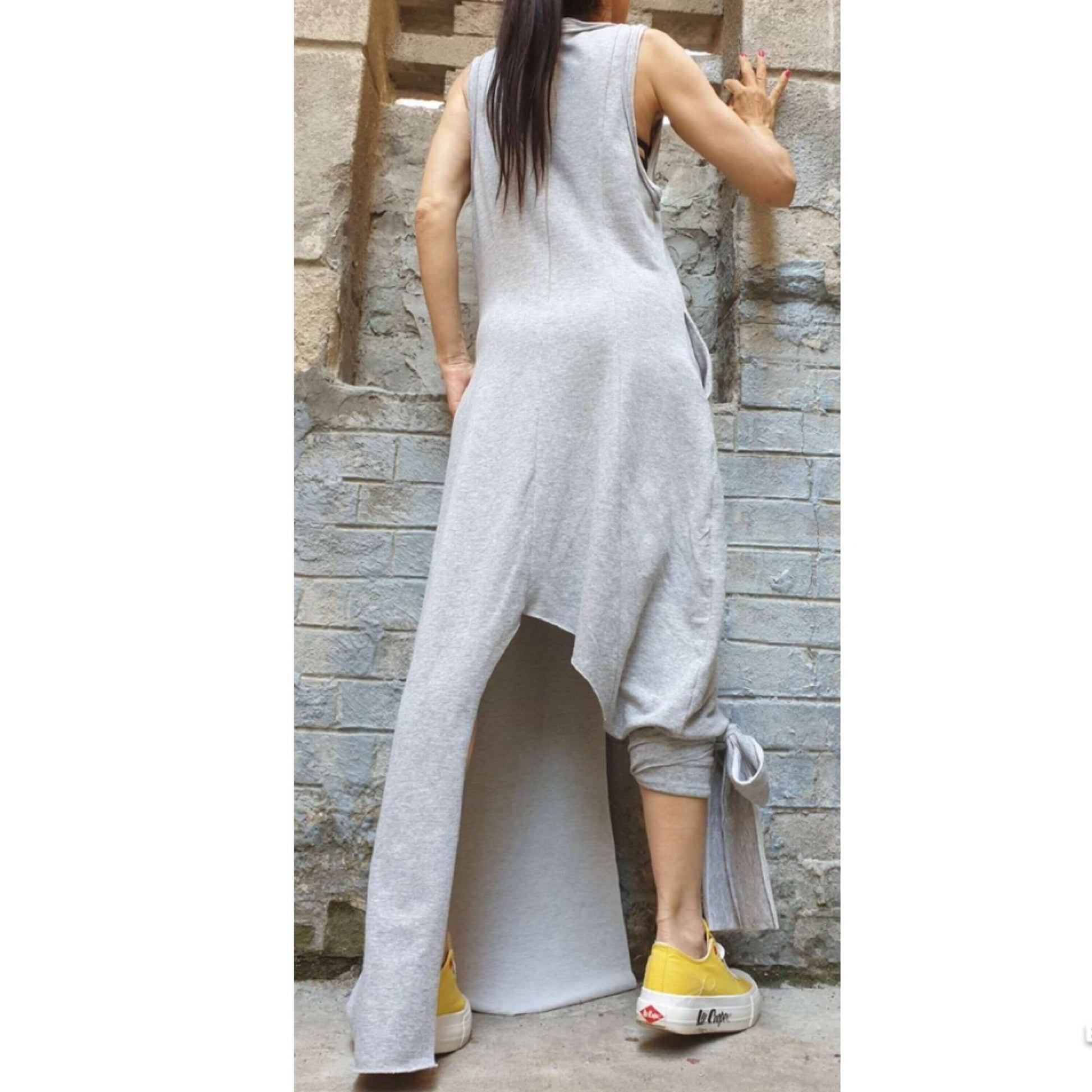 Asymmetric Grey Dress - Handmade clothing from AngelBySilvia - Top Designer Brands 
