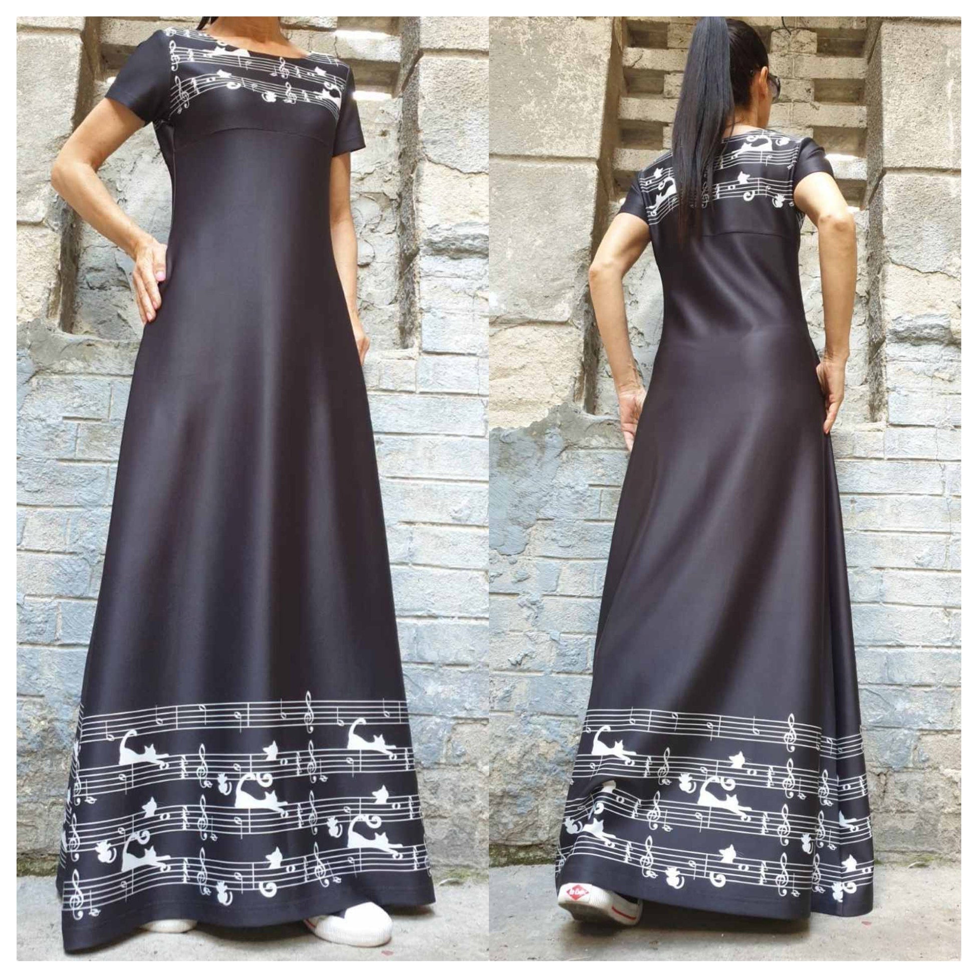 New Long A-line Dress - Handmade clothing from AngelBySilvia - Top Designer Brands 