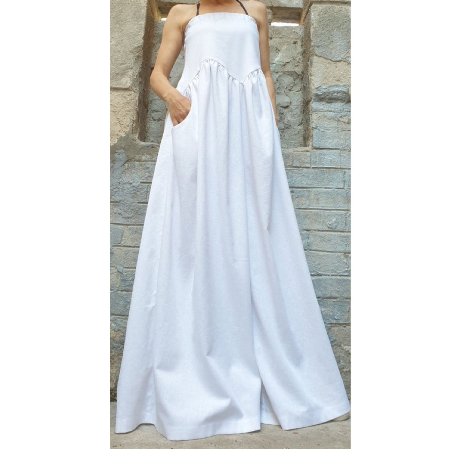 New Collection White Jumpsuit - Handmade clothing from AngelBySilvia - Top Designer Brands 