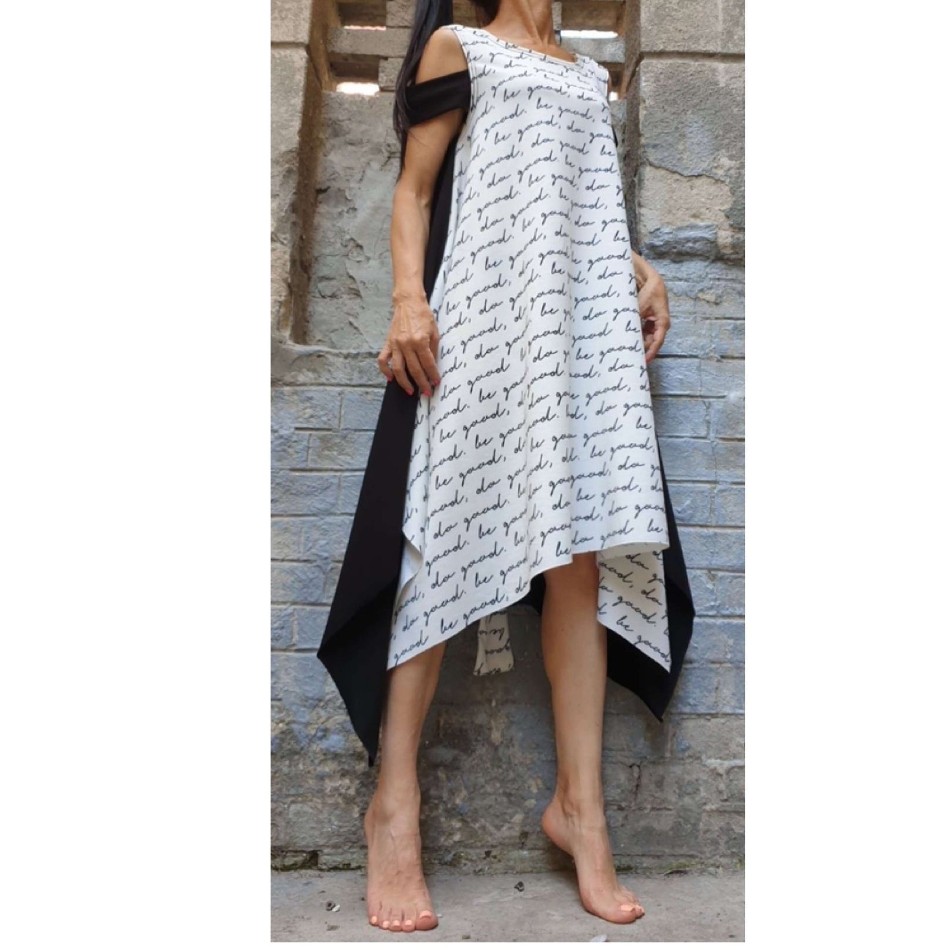 New Asymmetric Dress - Handmade clothing from AngelBySilvia - Top Designer Brands 