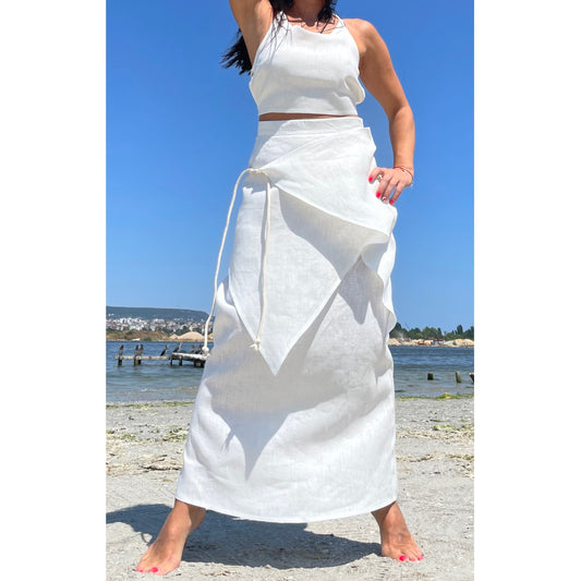 New Extravagant White Skirt - Handmade clothing from AngelBySilvia - Top Designer Brands 