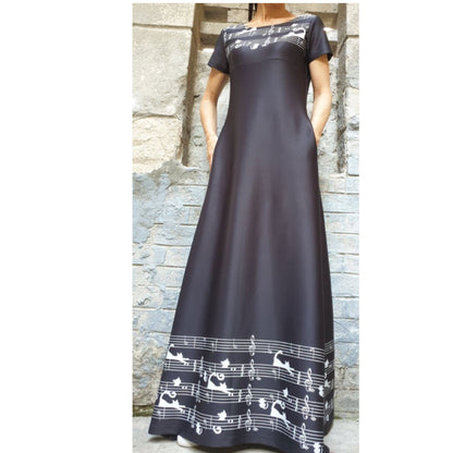 New Long A-line Dress - Handmade clothing from AngelBySilvia - Top Designer Brands 