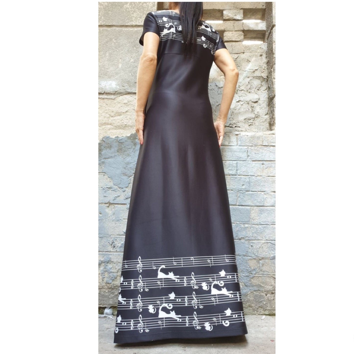 New Long A-line Dress - Handmade clothing from AngelBySilvia - Top Designer Brands 