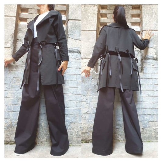 New Collection Extravagant Woman Blazer Pants Set - Handmade clothing from AngelBySilvia - Top Designer Brands 