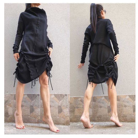 New Extravagant Black Dress - Handmade clothing from AngelBySilvia - Top Designer Brands 