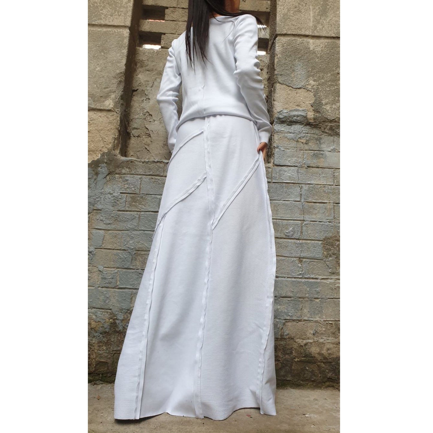 Two Piece White Set - Handmade clothing from AngelBySilvia - Top Designer Brands 