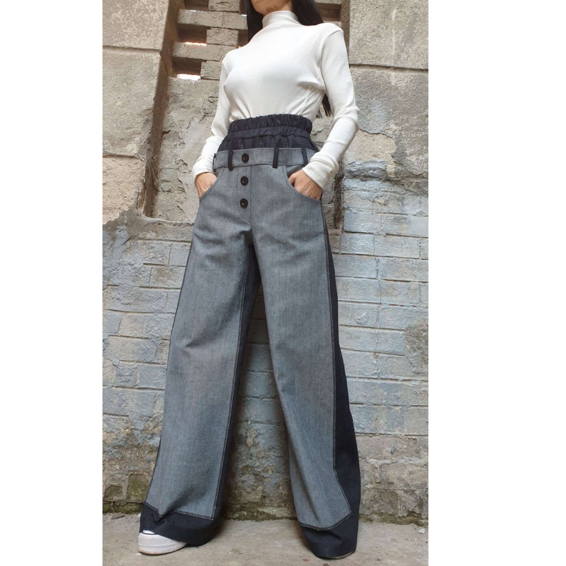 Extravagant High Waist Pants - Handmade clothing from AngelBySilvia - Top Designer Brands 