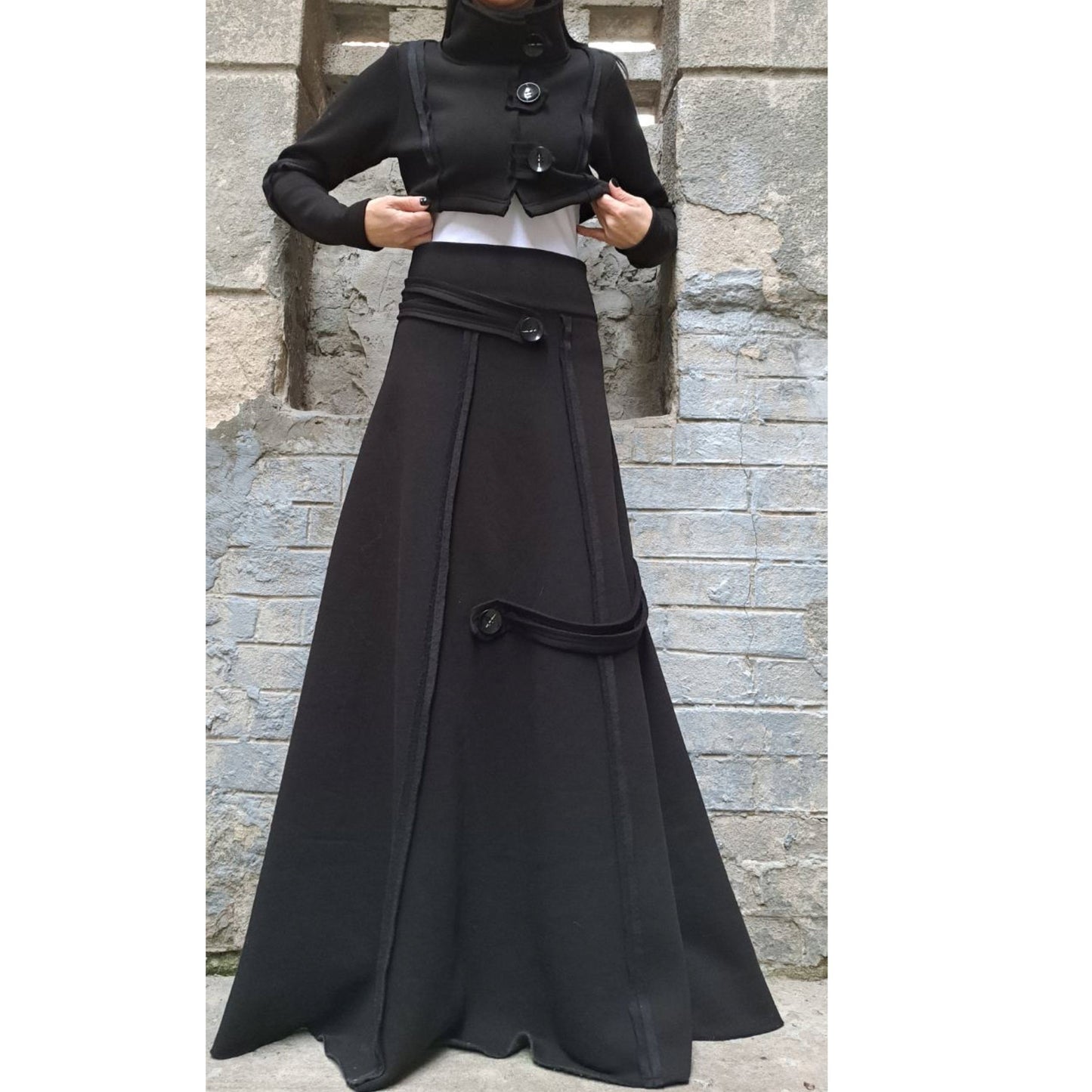 New Outwear Woman Black Outfit - Handmade clothing from AngelBySilvia - Top Designer Brands 