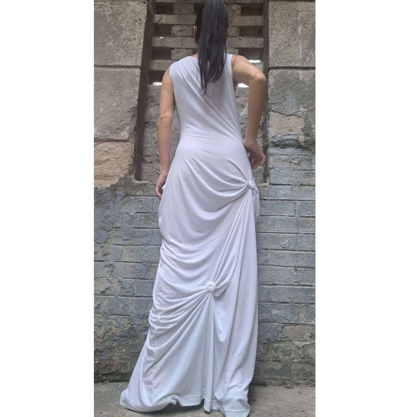 Long White Dress - Handmade clothing from AngelBySilvia - Top Designer Brands 