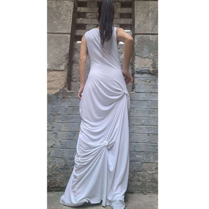 Long White Dress - Handmade clothing from AngelBySilvia - Top Designer Brands 