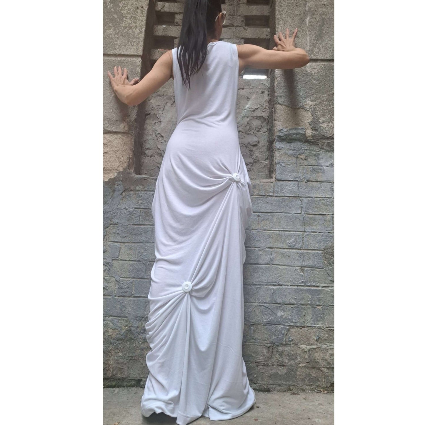 Long White Dress - Handmade clothing from AngelBySilvia - Top Designer Brands 