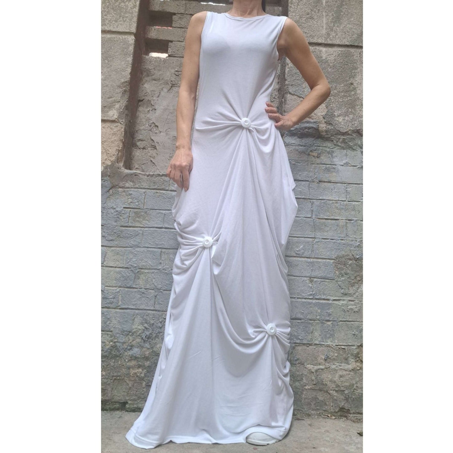 Long White Dress - Handmade clothing from AngelBySilvia - Top Designer Brands 