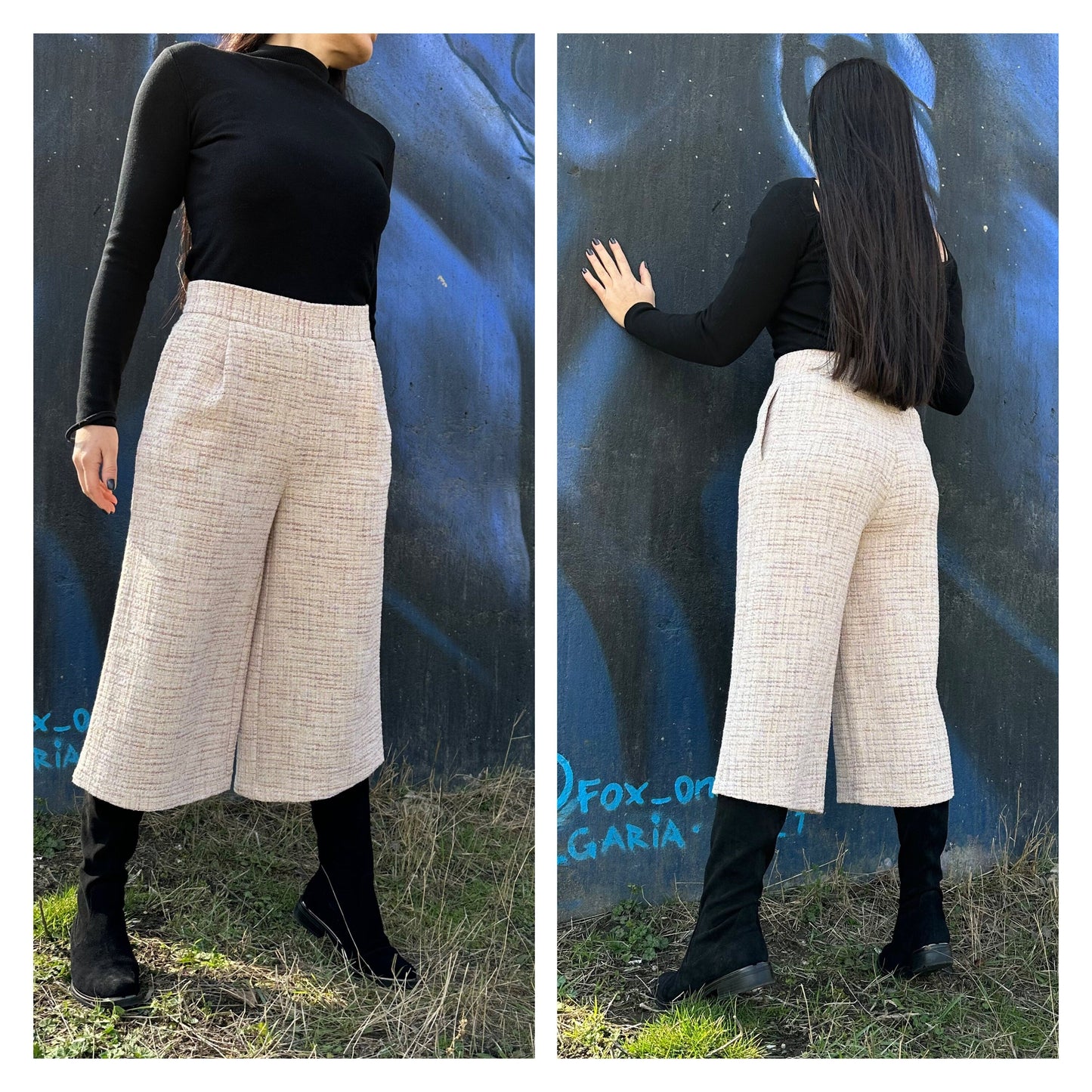 New High Waist Pants - Handmade clothing from AngelBySilvia - Top Designer Brands 